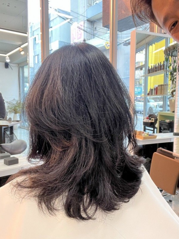청주 복대동 미용실 매짓셋팅 C컬펌 시술중1