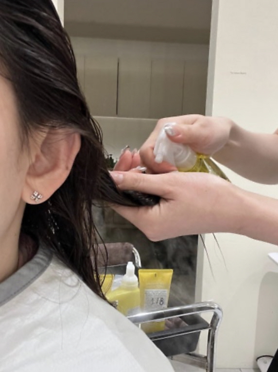 반포 미용실 오주아 퍼스널 두피케어 시술중