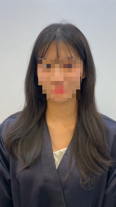 성북구미용실 살롱드바이퍼스트 은비 사랑스러운 무드를 담은 긴머리펌 젤리펌 상담중 앞모습