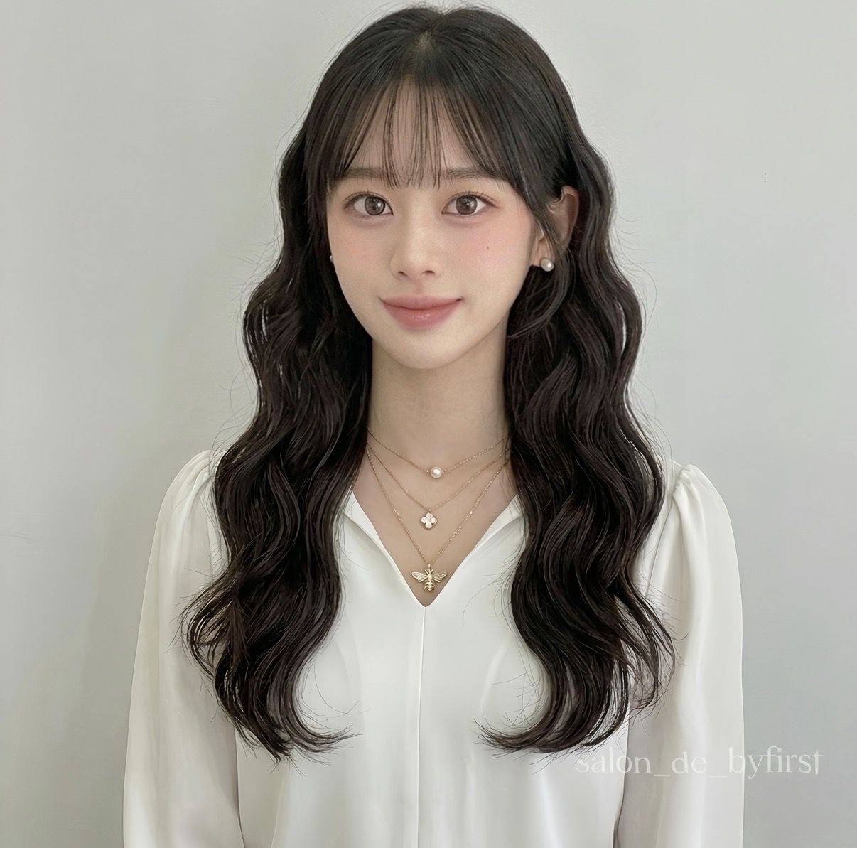 성신여대미용실 살롱드바이퍼스트은비 젤리펌으로 얼굴형 보완하기｜둥근얼굴·광대 커버 긴머리