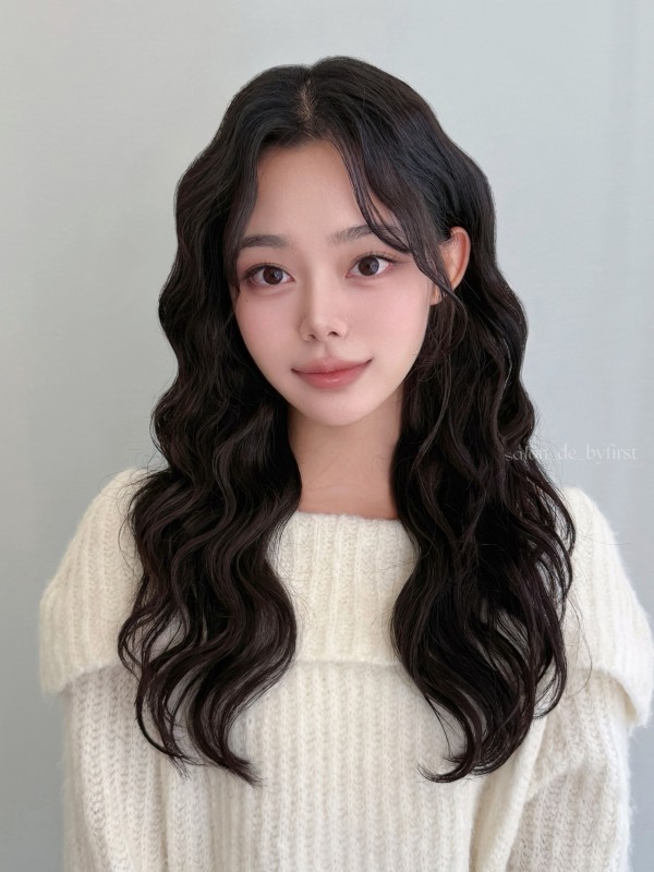 성신여대역 미용실 젤리펌 시술후 앞모습