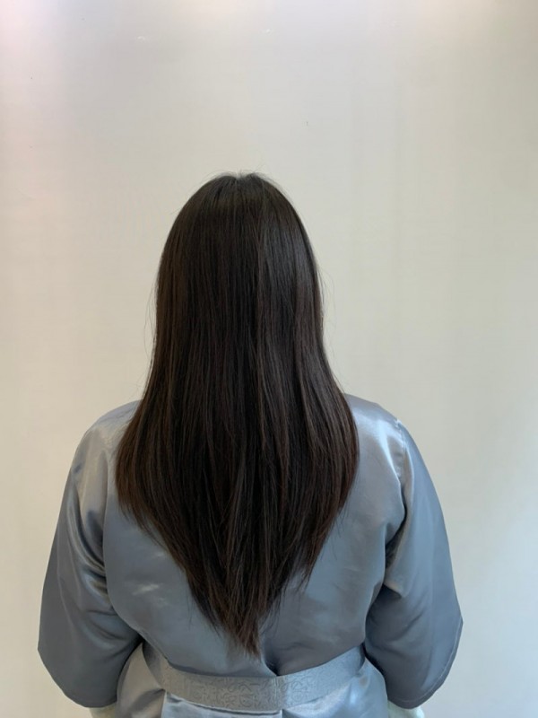 성신여대 미용실  자연스러운 굵은 웨이브 어때요 손상없이 볼륨 살려주는 엘리자벳펌 상담중 뒷모습