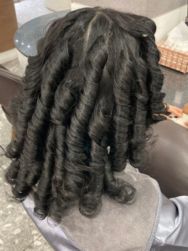 성신여대역 미용실 살롱드바이퍼스트은비 비오는 장마철에도 예쁜 긴머리 굵은히피펌 시술중4