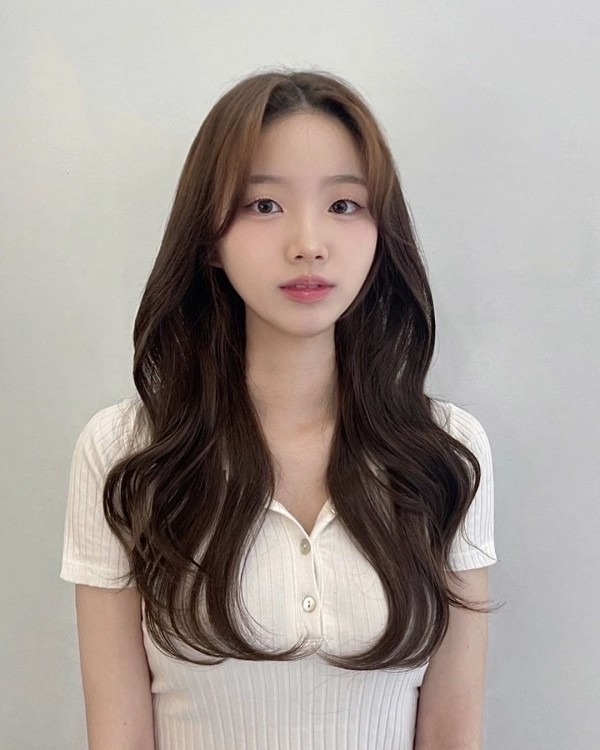 성신여대 미용실 그레이스펌 시술후 앞모습