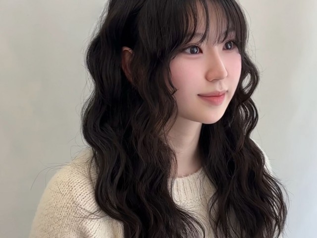 성북구미용실 살롱드바이퍼스트은비 볼살·광대 커버되는 젤리펌｜여리여리한 긴…