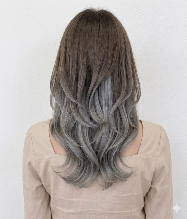 단발 레이어컷 에쉬 투톤 시크릿3