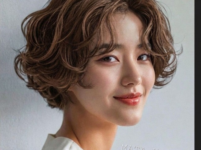 레이어컷 에쉬 브라운