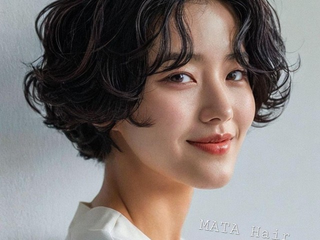 성신여대 미용실 숏 단발 젤리펌 c컬펌