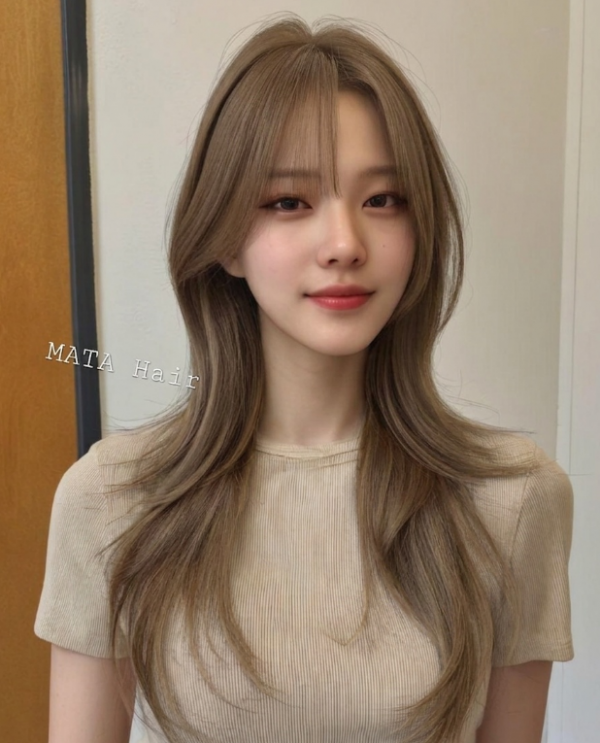 성신여대 미용실 긴머리 허쉬컷 코토리 베이직 염색1