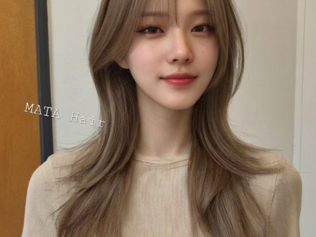 긴머리 허쉬컷 코토리 베이직 염색