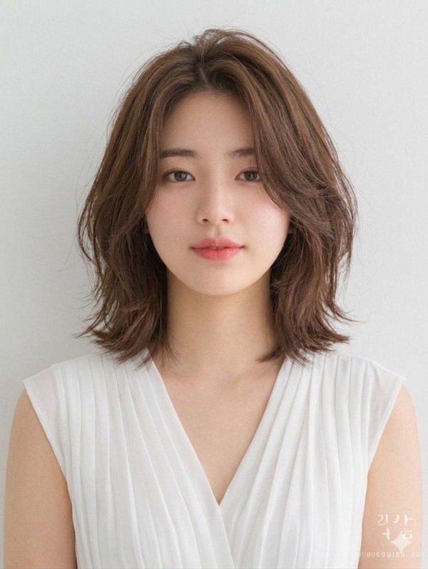 단발 레이어컷 볼륨매직펌1