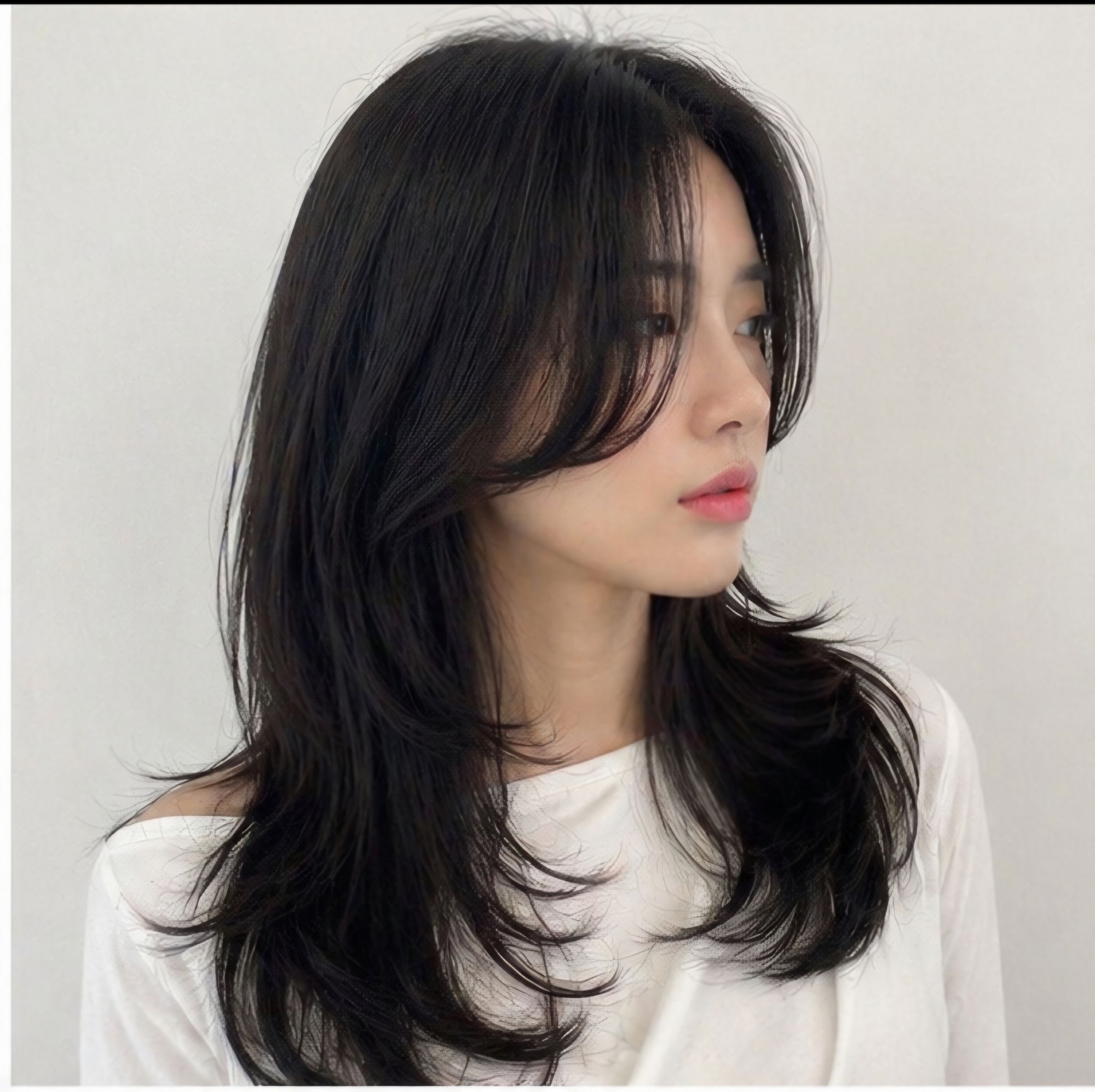 레이어드컷과 함께한 레이어드펌