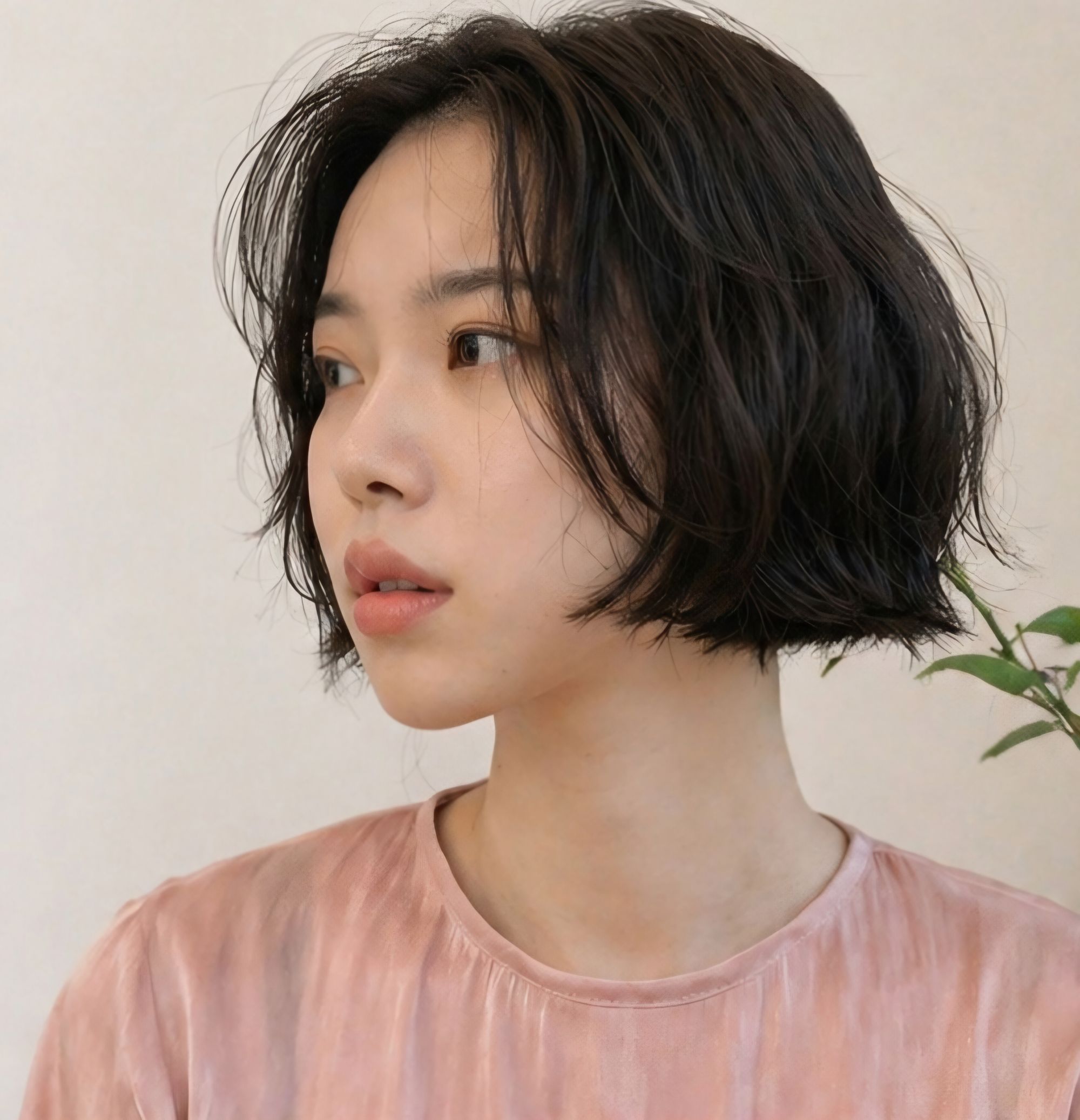 단발머리 테슬컷 텍스춰펌