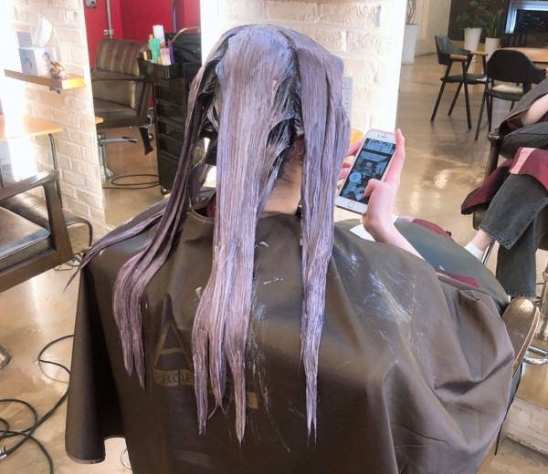 탈색머리스타일  로즈핑크컬러5