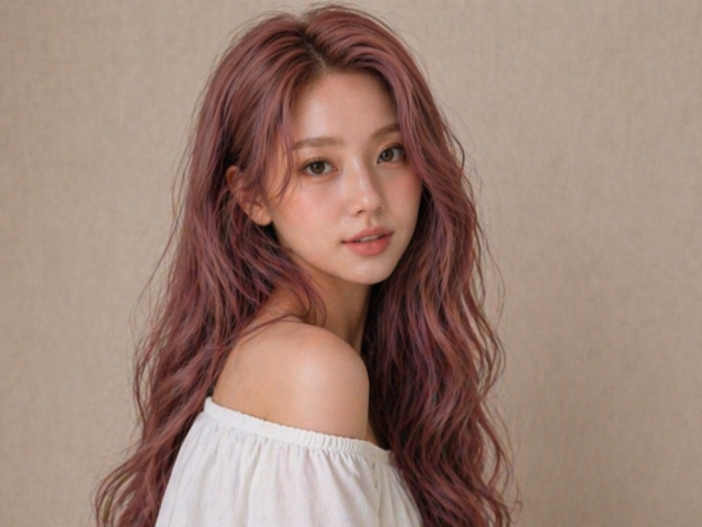 탈색 머리스타일 애쉬핑크