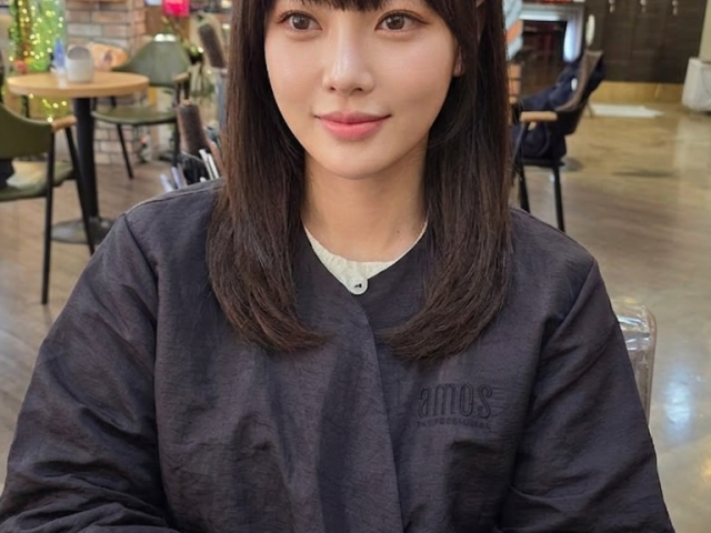 성신여대 미용실 중간길이 볼륨매직