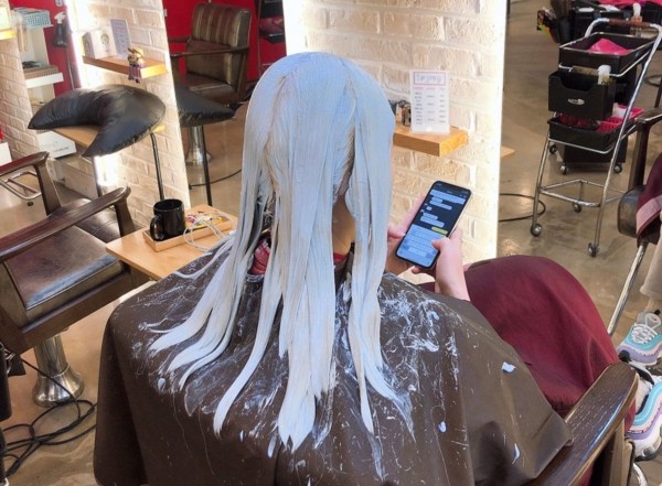 탈색 머리스타일  백금발4