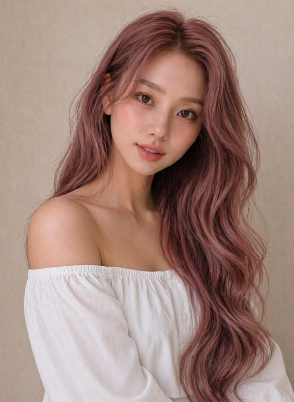 탈색 머리스타일 애쉬핑크6