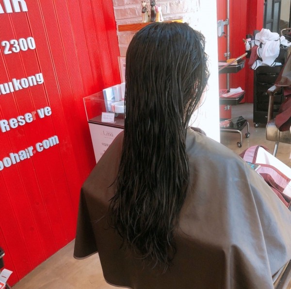 성신여대 미용실 레이어드 c컬펌 시술중3