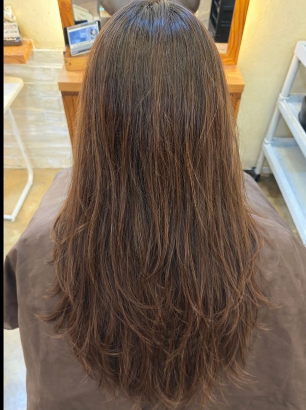 성신여대 미용실 레이어드컷과 그레이스펌 시술중3