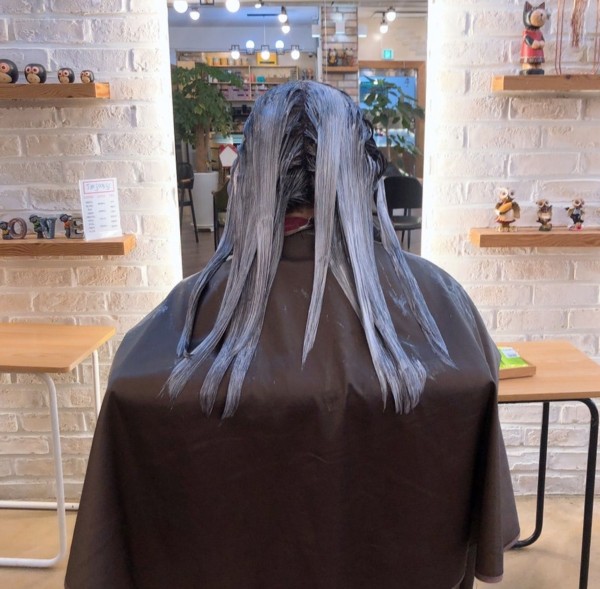 쵸코브라운 컬러염색5