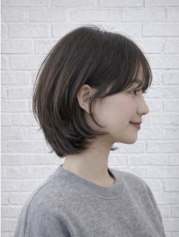 성신여대 미용실 단발레이어드 볼륨매직 시술후