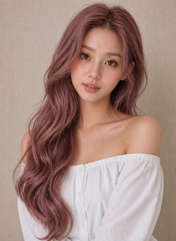 탈색 머리스타일 애쉬핑크5