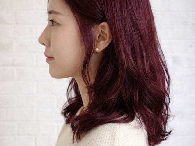 성신여대 미용실 쿨레드 염색