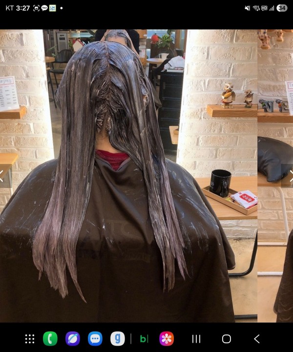 성신여대역 미용실 밀크 브라운 컬러5