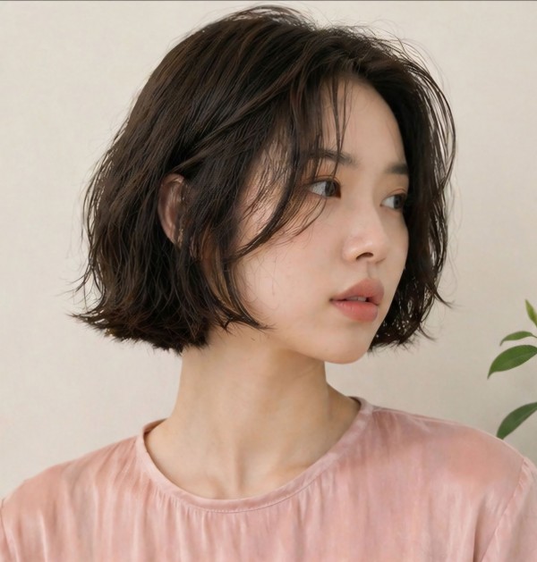 단발머리 테슬컷 텍스춰펌2