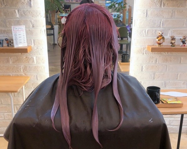 탈색 머리스타일 애쉬핑크9