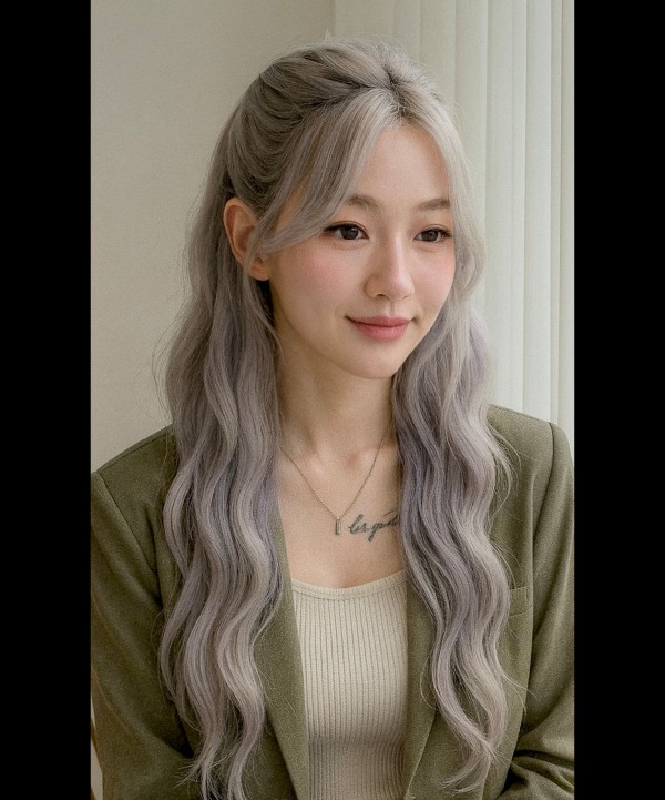 성신여대 미용실 백금발 애쉬블론드 시술후