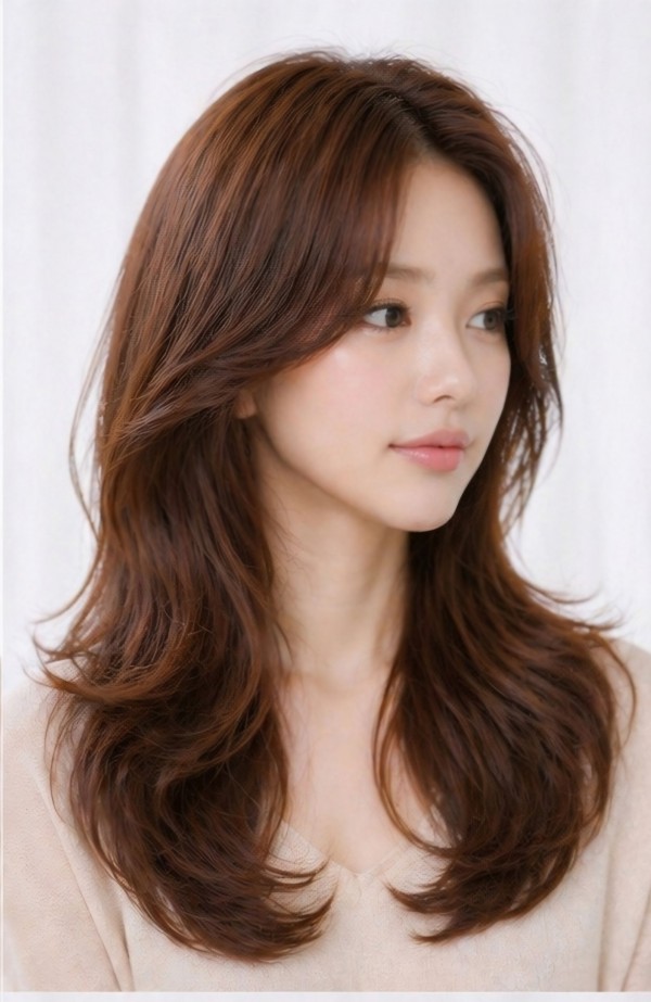 여리여리한 분위기 완성 레이어드 빌드펌 스타일2