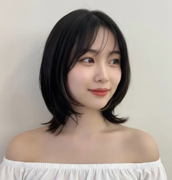 성신여대 미용실 레이어드 볼륨매직 c컬 앞모습